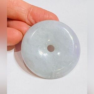 Elegant Jade Donut Pendant